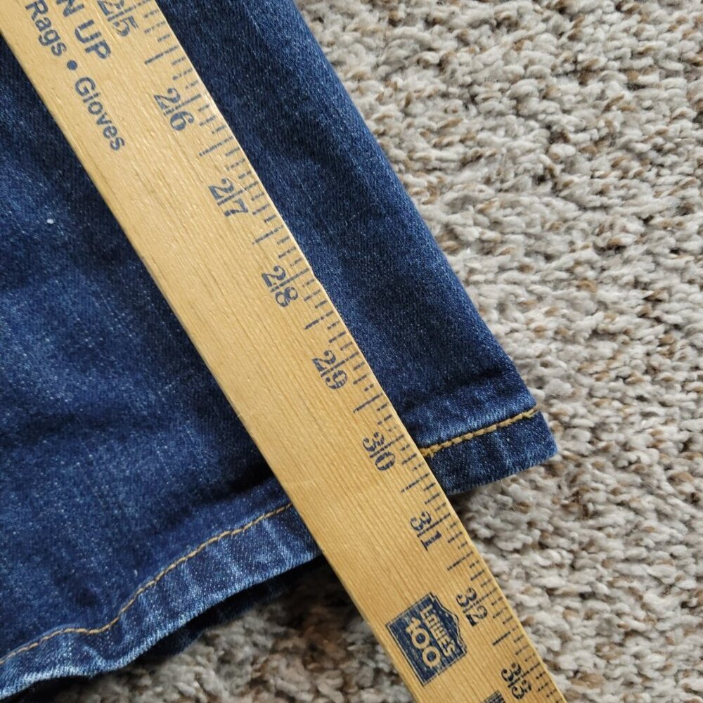 Levis 590 Jeans Women's 18M Dark Wash Bootcut Blue Denim Flap Pockets - Picture 5 of 8